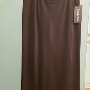 Pants with skirt overlay